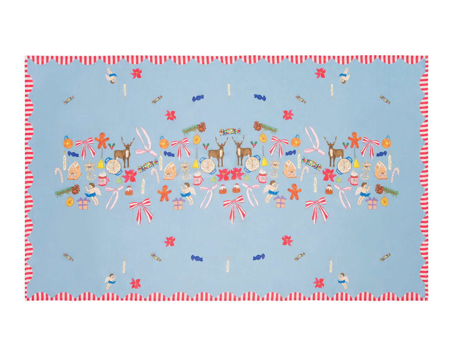 Christmas Nostalgia linen table cloth