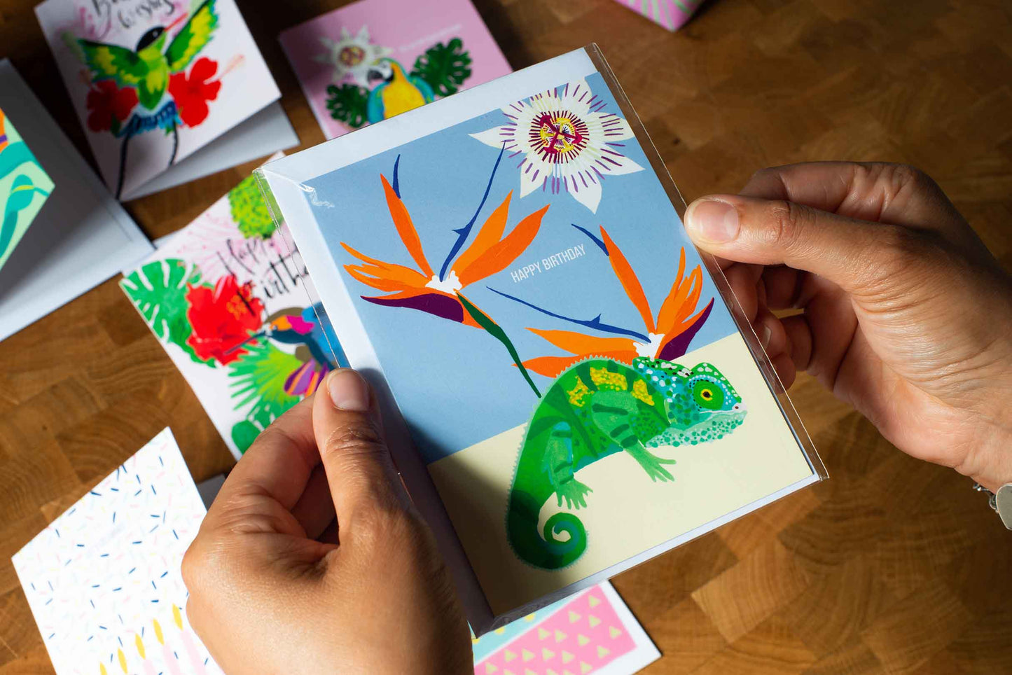 Happy Birthday Chameleon card