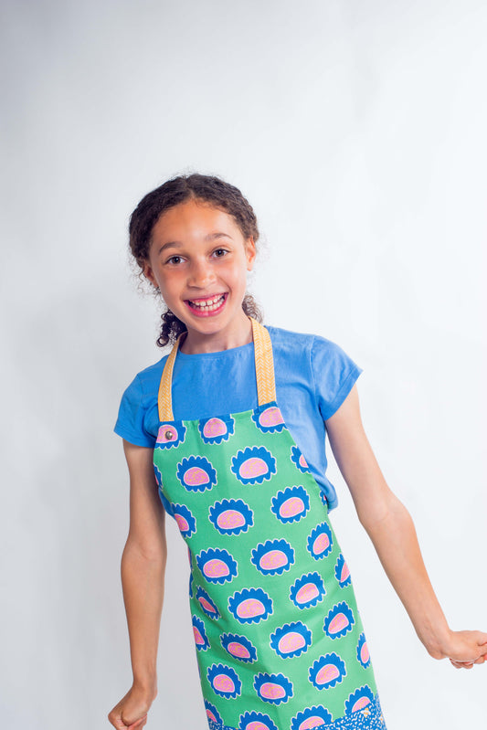 Flower Power children's apron