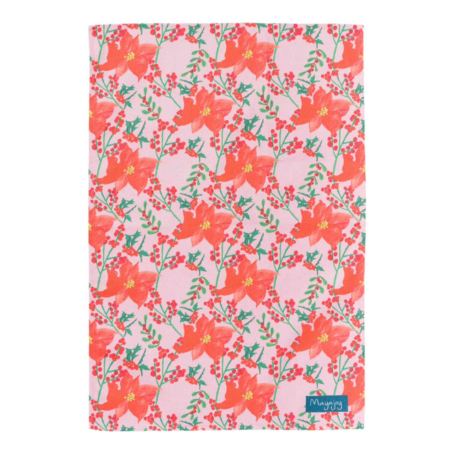 Poinsettia Tea towel