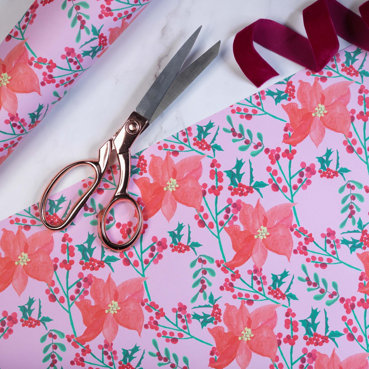 Poinsettia Gift Wrap