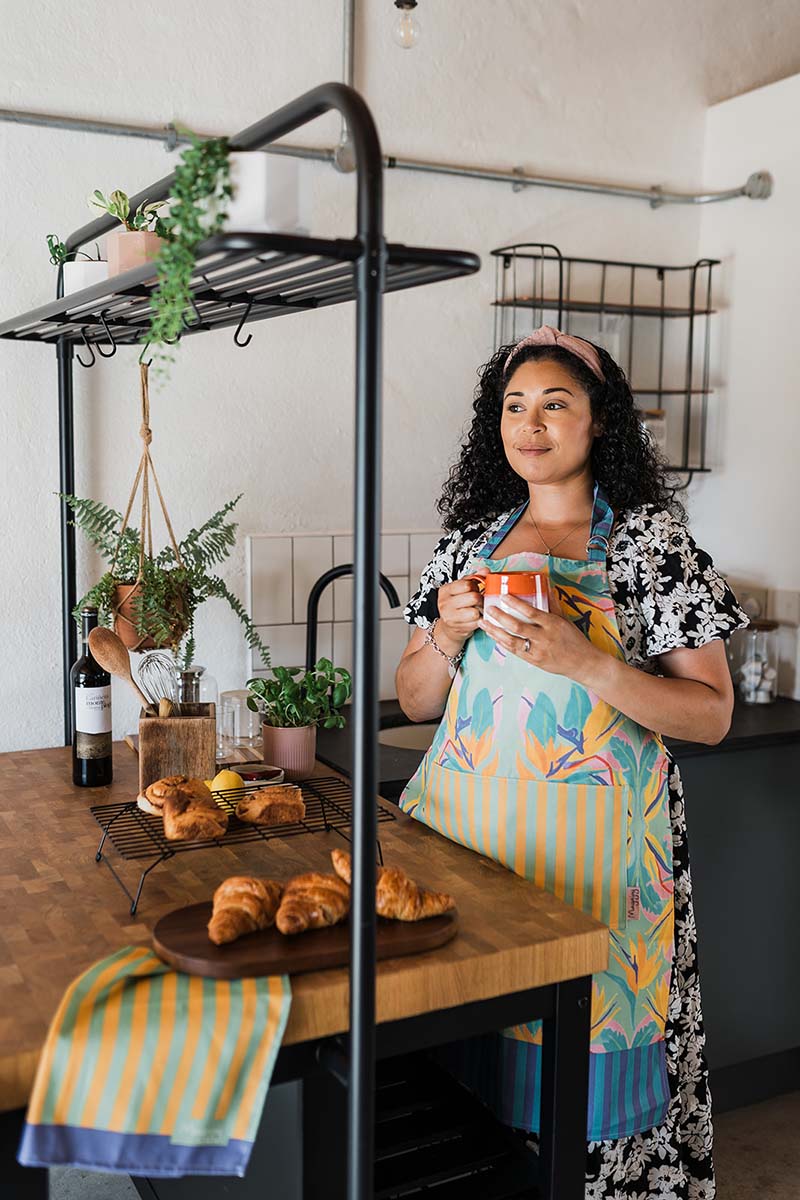 Paradise Stripe apron