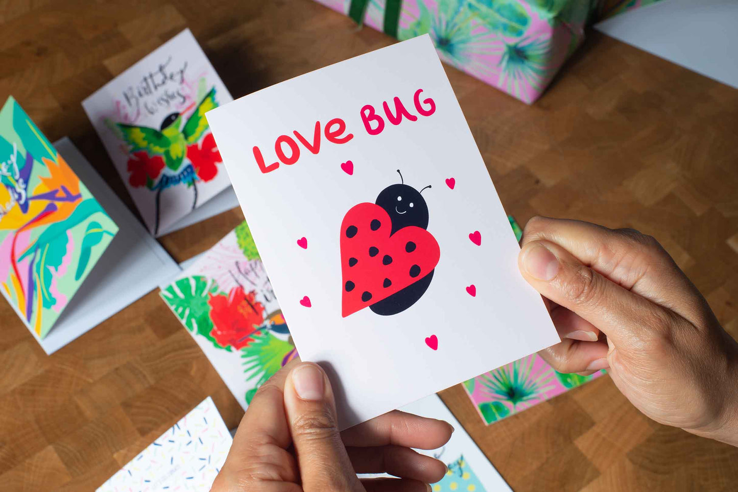 Love bug Valentine's card