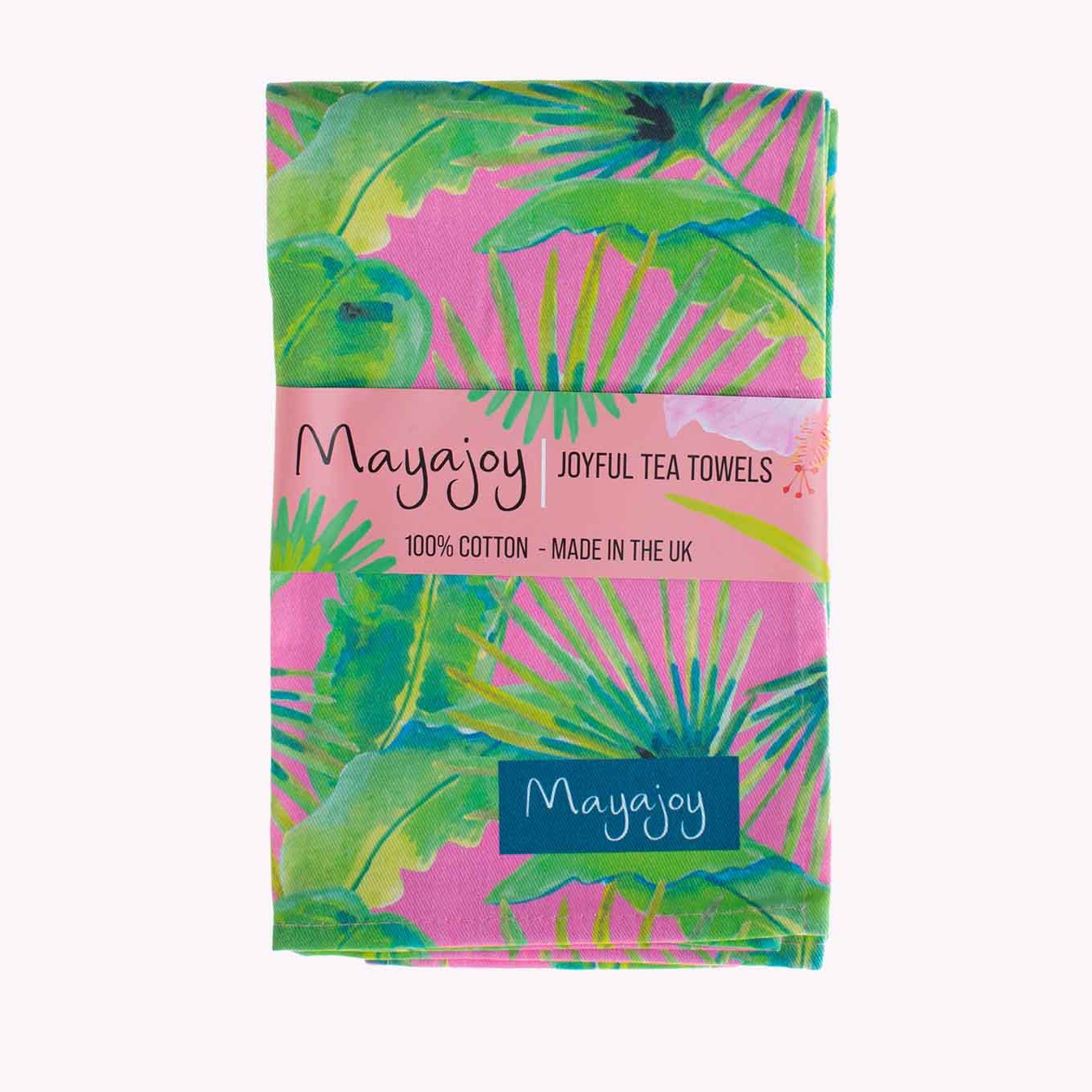 Sample Sale | Pink Palm Tea Towel