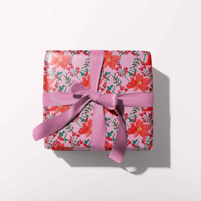 Poinsettia Gift Wrap