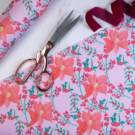 Poinsettia Gift Wrap